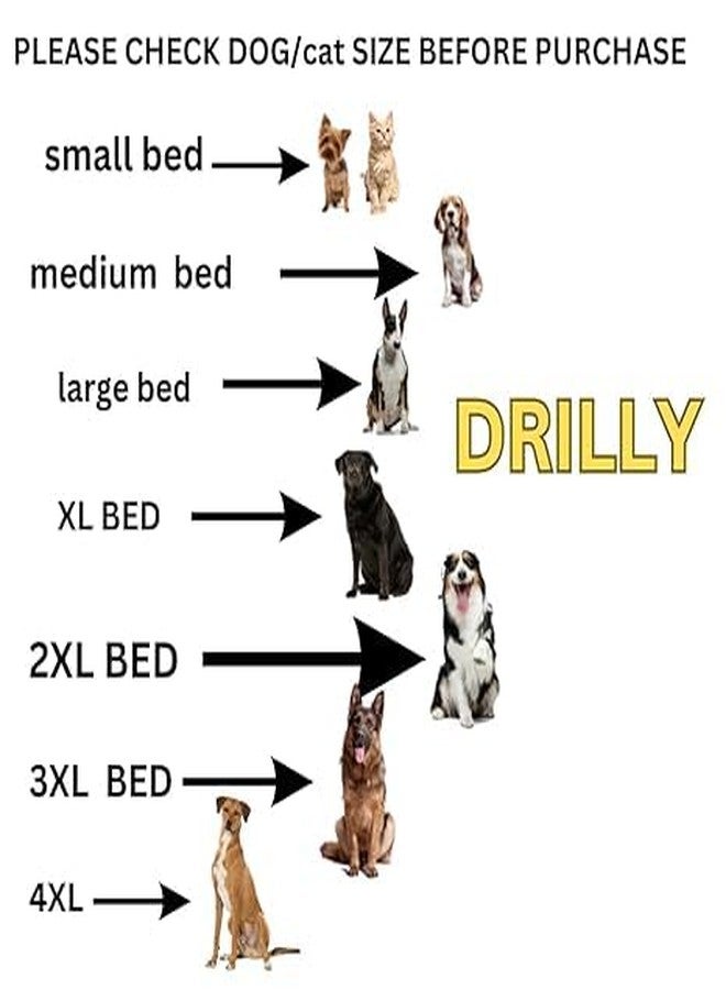 DRILLY Cloud-Soft Fur 4XL Dog Bed for Extra Large Dogs Washable-Orthopedic Big Dog Beds | Big Breed | | Giant Human Dog Bed (4XL) - Image 2